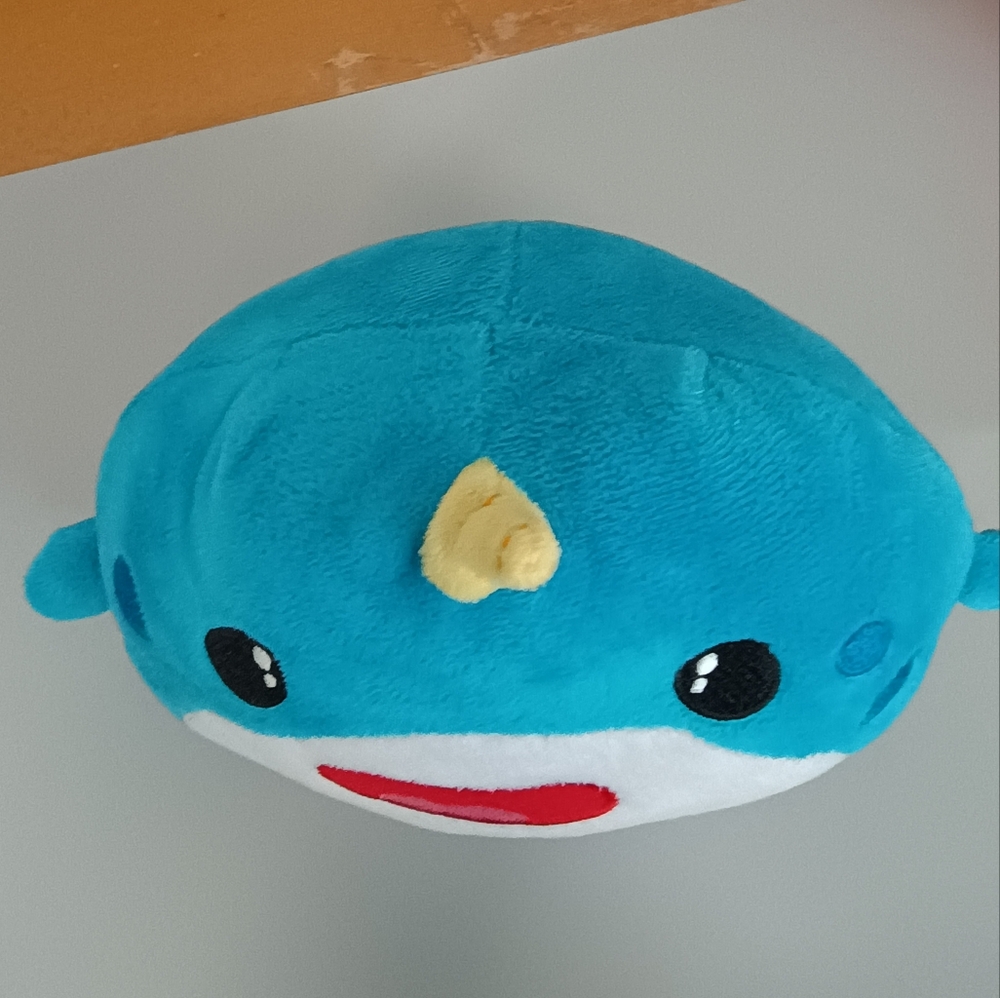 Fiesta Toys Cutie Beans Gumball 7” Plush Narwhal - Picture 7 of 14